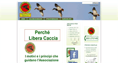 Desktop Screenshot of liberacacciabrescia.it