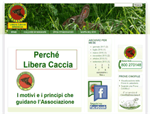 Tablet Screenshot of liberacacciabrescia.it